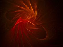 Abstract Red Fractal Background, Energy