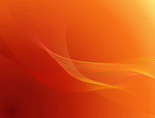 Wall Mural - vector abstract background in warm colors