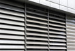  metallic  window shutter at the  office building