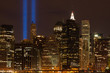 Tribute in lights September 11 memorial