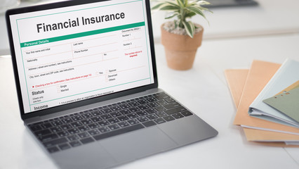 Wall Mural - financial insurance loan banking credit debt concept