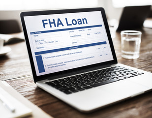 Wall Mural - fha loan borrower document questionaire concept