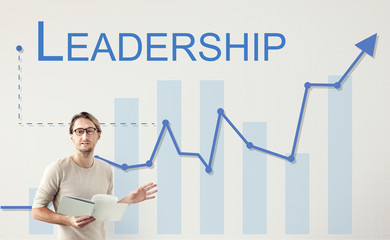 Wall Mural - leadership management skills leader support concept