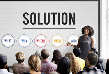 Poster - Solution Problem Solving Share Ideas Concept