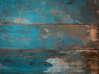 Wall Mural - blue wooden background