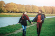 © Volodymyr - Young couple in autumn park