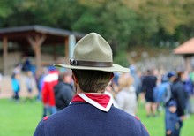 Boyscout Chief With The Great Campaign Hat And The Neckerchief