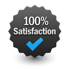 Wall Mural - 100% SATISFACTION Vector Stamp