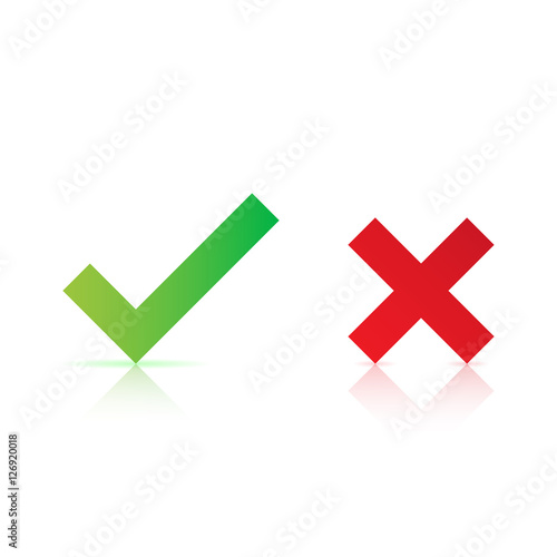 Modern Check Mark Icons On White Background Stock 벡터 | Adobe Stock