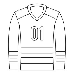 Sport uniform icon. Outline illustration of sport uniform vector icon for web