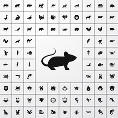 Wall Mural - mouse icon illustration