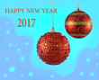 Поздравление с Новым годом, открытка.