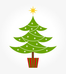 Sticker - Cute Christmas tree