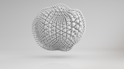 Wall Mural - futuristic network shape. computer generated abstract background