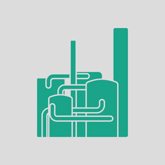 Sticker - Chemical plant icon