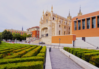 Wall Mural - Spain, Madrid, View of the San Jeronimo el Real Church.