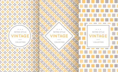Wall Mural - soft different vector seamless patterns