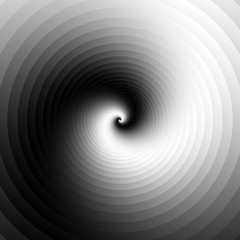 Aufkleber - Ripple pattern with concentric circles. Grayscale circular geome