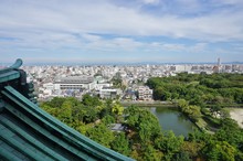 Landscape View Of The City Of Nagoya In Japan Seen From The Castle