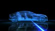 Abstract 3D Car Animation