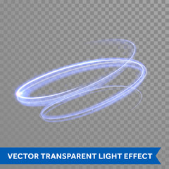 Wall Mural - light painting neon blue effect