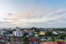 Chiang Mai City In Morning With Beautiful Sky.