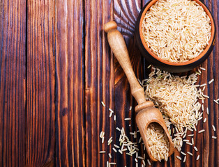 Canvas Print - raw rice