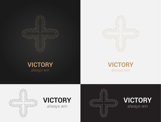 Wall Mural - Vector design templates in black, grey and golden colors. Creative mandala logo, icon, emblem, symbol. For business, invitation, wedding, banner , flyer or greeting cards.