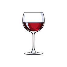wine glass outline