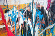 © Juhku - Dripping paint graffiti wall