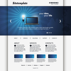 Wall Mural - website template