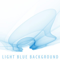 Poster - Abstract background with light blue translucent shape