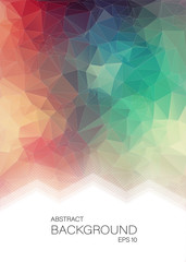 Wall Mural - Vertical Abstract 2D geometric colorful background