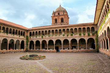 Wall Mural - Courtyard of Convent of Santo Domingo in Koricancha complex, Cus