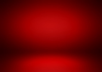 Empty red studio room, used as background for display your products - Vector