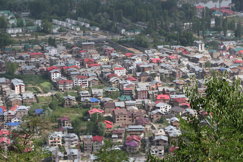 Aerial View Of Srinagar, Largest City & The Summer Capital Of Jammu ...