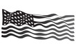 USA Flag grayscale