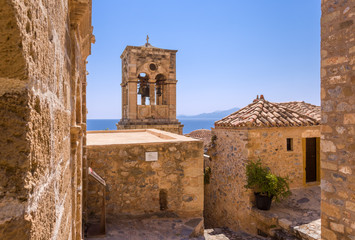 Wall Mural - Monemvasia the medieval town in Peloponnese