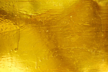Wall Mural - Dark gold polished metal texture