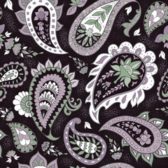 Naklejka na meble Seamless Abstract Floral Pattern with Paisley.
