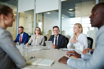 Sticker - Meeting of office workers