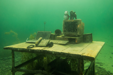 underwater office