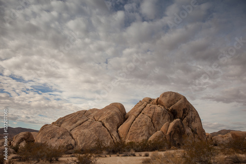 Fotografía  Jumbo Rock Joshua Tree National Park Yucca Valley in Mohave desert California US