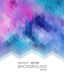 Wall Mural - Abstract vector geometric colorful background