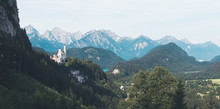 Panorama Of Famous Neuschwanstein Castle