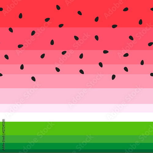 Photo Vector watermelon background with black seeds.