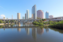 Partial Skyline And USF Park In Tampa, Florida