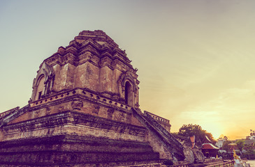 buddist pagoda in Chiang Mai, thailand