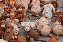 Clay Handmade Figurines Funny Animals