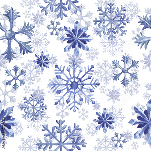 Materiał do szycia Weihnachten Winter Urlaub Symbol in einem Aquarell Stil isoliert